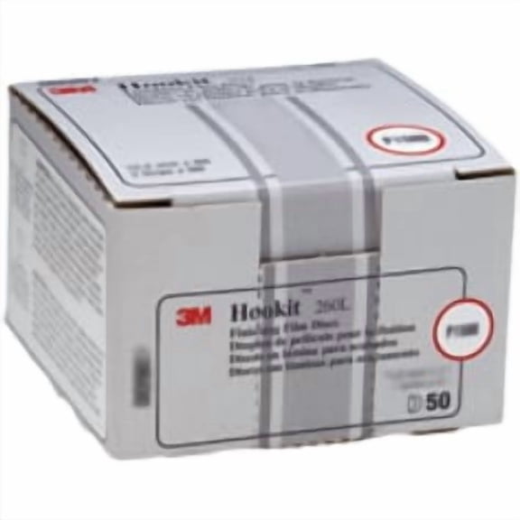 3M Hookit Finishing Film Abrasive Disc 260L, 00951, 5 in, P1500, 100 discs per carton, 4 cartons per case