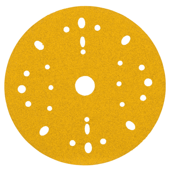 3M  Hookit Gold Abrasive Disc 09281, 80D, 6-inch (150mm), Dust-Free