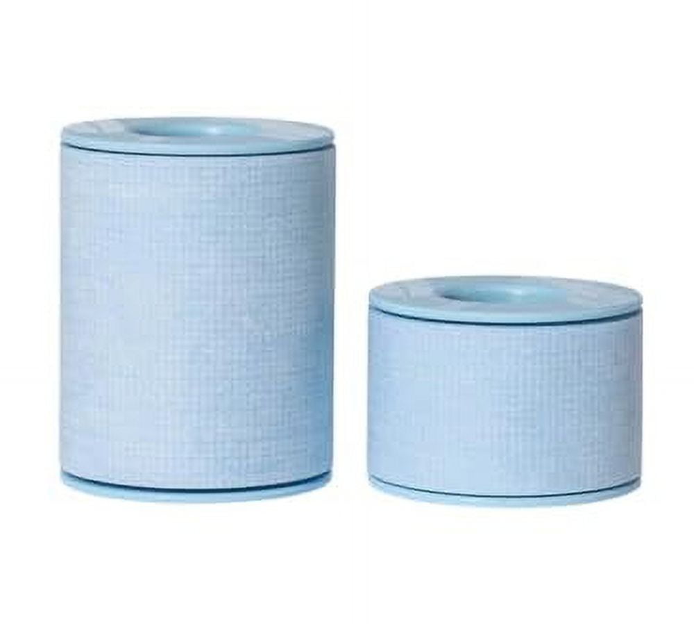 3M Kind Removal Silicone Tape, Latex-Free, Blue Surgical Tape 1" and 2" Tape with Length of 5 1/2 Yards Combo Pack