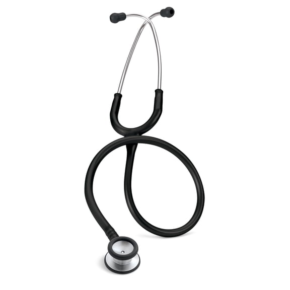 3M Littmann Classic II Pediatric Stethoscope - Black Tube / Silver Chestpiece - 2113
