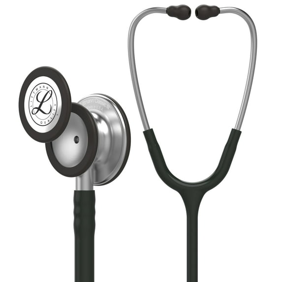 3M Littmann Classic III Monitoring Stethoscope, 5620, Stainless Steel Chestpiece, 27" Black Tube