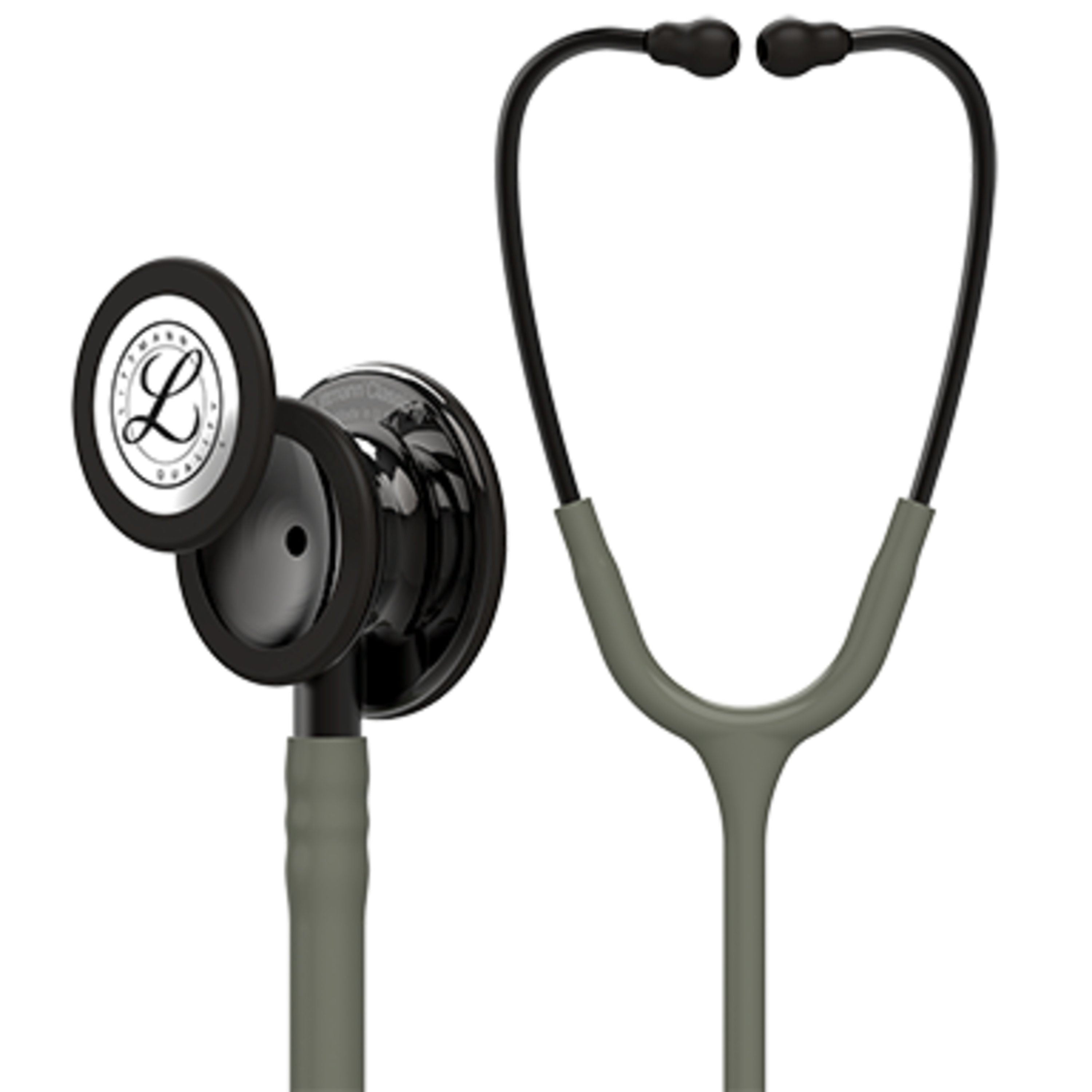 3M Littmann Classic III Stethoscope, Smoke-Finish, Dark Olive Green