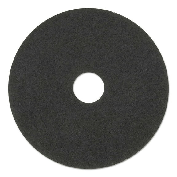 3M Low-Speed Stripper Floor Pad 7200 17" Diameter Black 5/Carton 08379