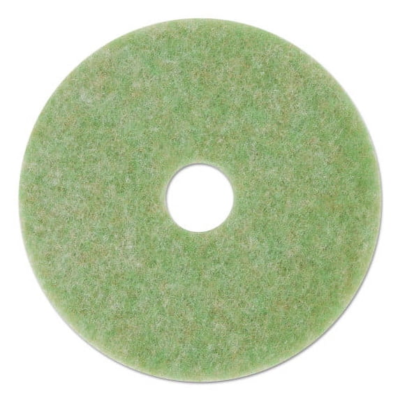1 PK,3M Low-Speed TopLine Autoscrubber Floor Pads 5000, 20" Diameter, Green/Amber, 5/Carton (18052)