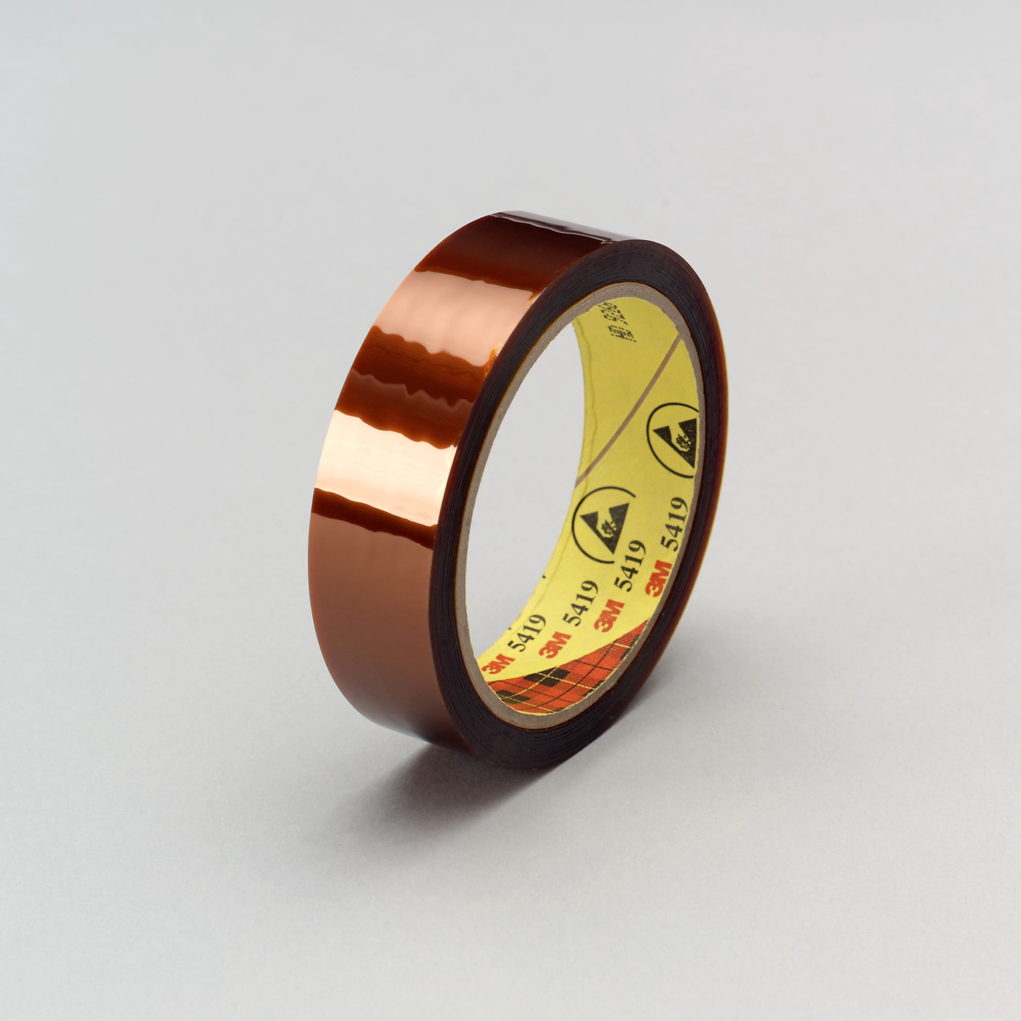 3M Low-Static Polyimide Film Tape 5419 Gold, 2 in x 36 yds x 2.7 mil, 6/Case, Bulk