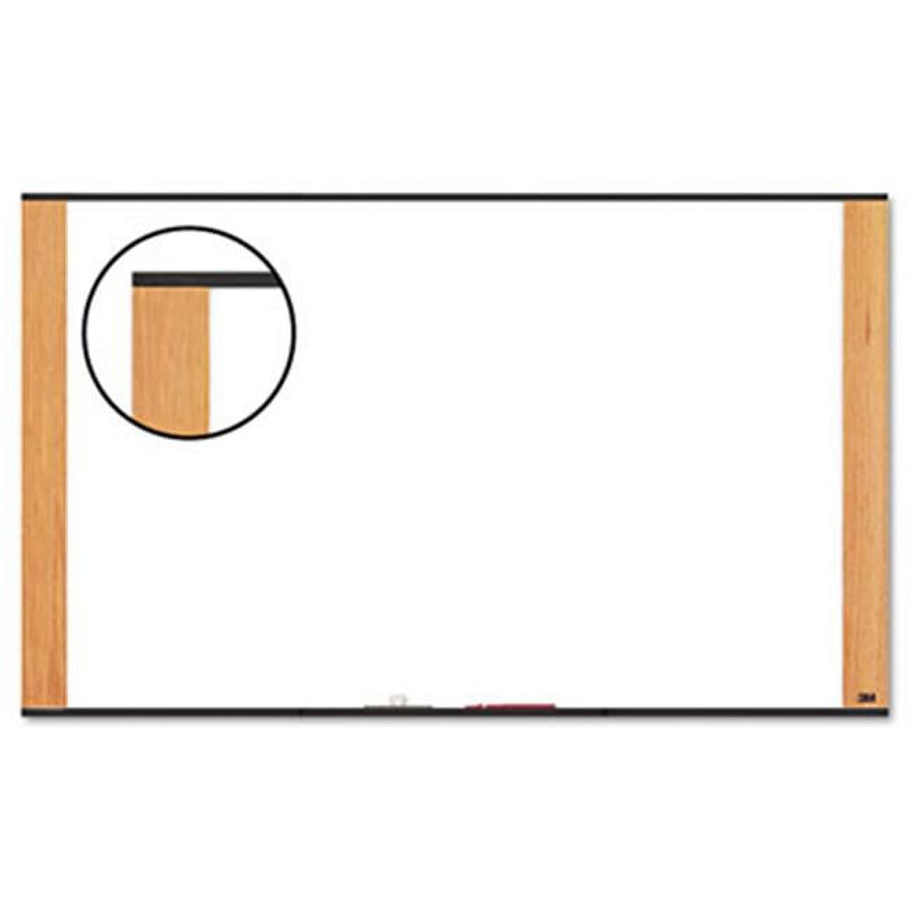 3M M7248LC Melamine Dry Erase Board 72 x 48 Light Cherry Frame
