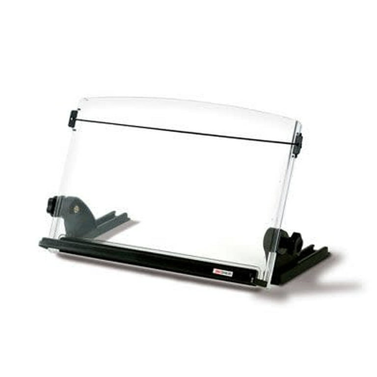 In-Line Adjustable Desktop Copyholder,150 Sheet Capacity, Plastic, Black/Clear In-Line Adjustable Desktop Copyholder,150 Sheet Capacity, Plastic, Black/Clear
