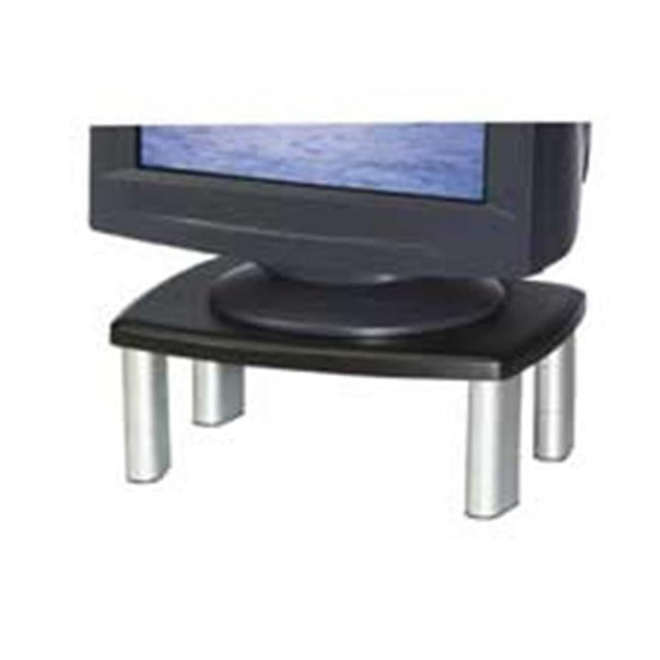 Adjustable Black and Silver Polystyrene Monitor Stand