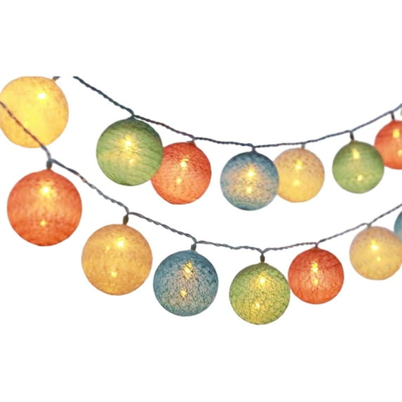 3M Macaron String Lights With Led Candle & Accessories, Romantic Proposal Anniversary Birthday Decoration, 1 String + 2 Button Batteries