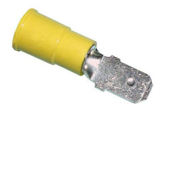 3M Male Quick Disconnect Vinyl Insulated .250" 12-10 Gauge Yellow -75PK