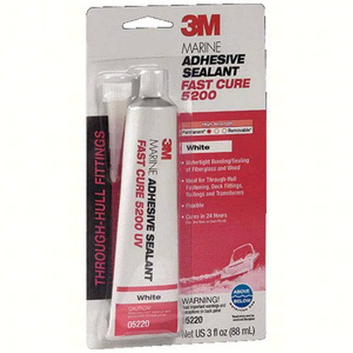 3M Marine Adhesive Sealant 5200 Fast Cure 3 oz., Watertight Bonding