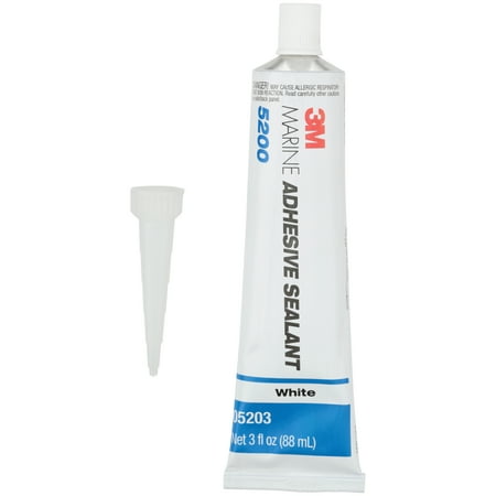 3M Marine White Adhesive Sealant 5200 3 fl. oz. Carded Pack