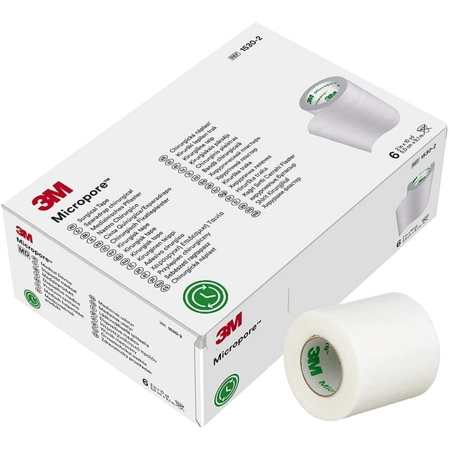 3M Medical Hypoallergenic Paper Tape 2” 3 Ct White First Aid Tape