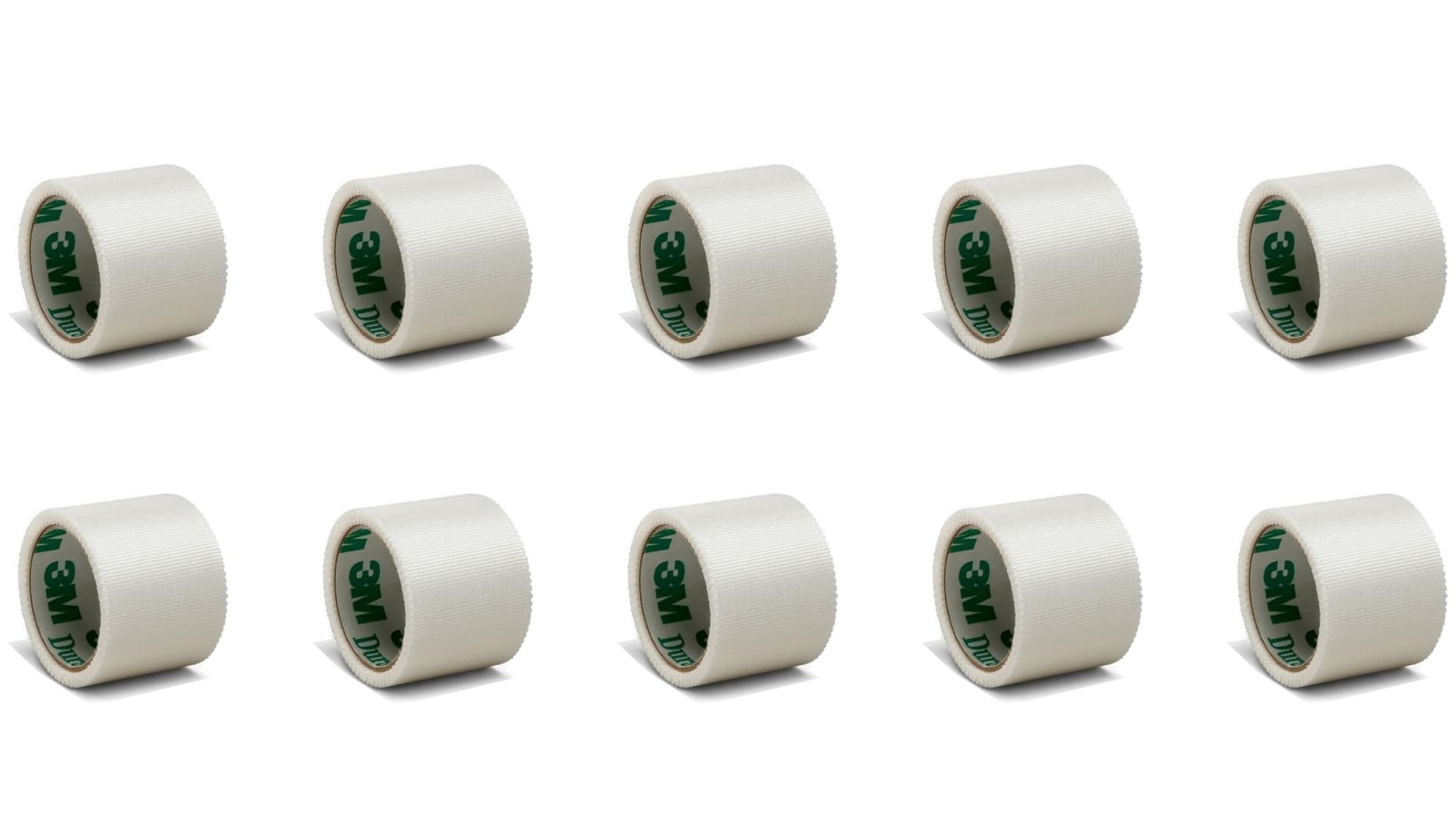 3M Medical Tape Durapore Single Use Roll Silk-Like Cloth 1 Inch X 1-1/2  Yard White, 10 Rolls - 1538S-1