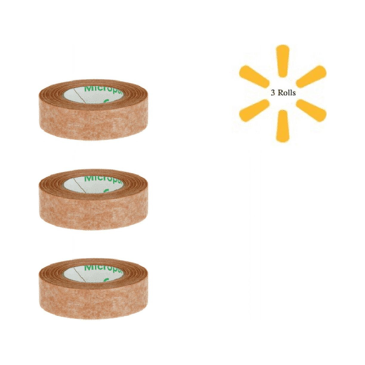 3M Medical Tape Micropore Easy Tear Paper 1/2 Inch X 10 Yard Tan