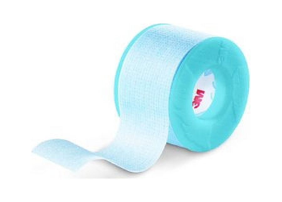 3M Medical Tape Skin Friendly Silicone 1 Inch X 1-1/2 Yard Blue NonSterile, 2770S-1 - Pack of 100