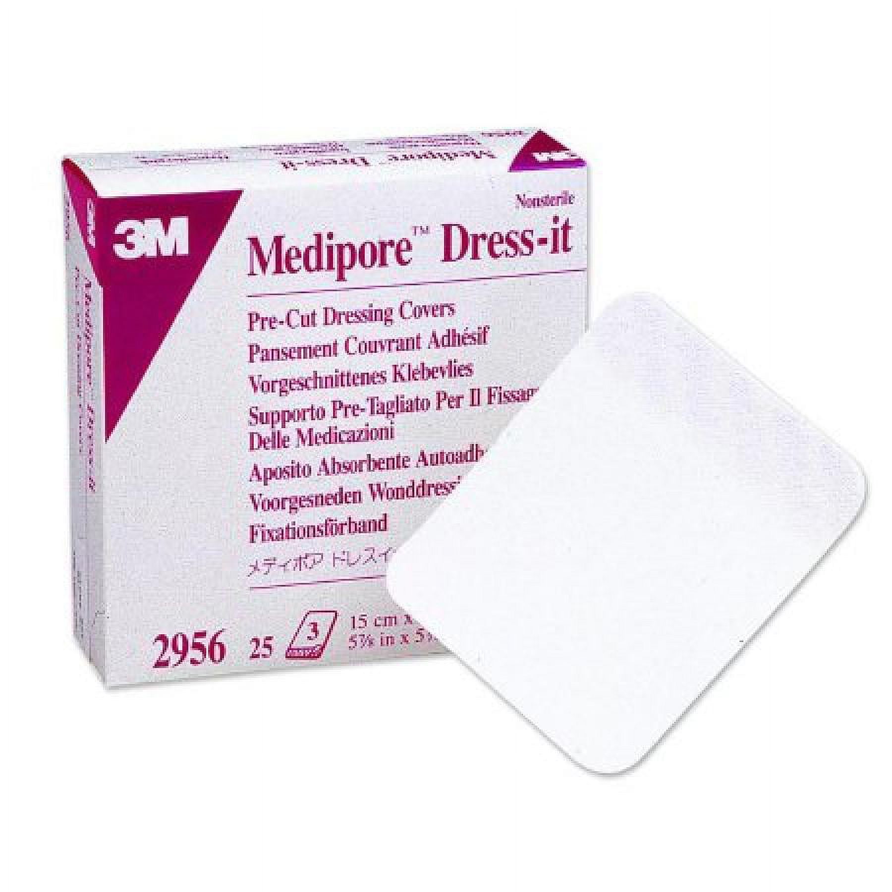 3M Medipore Dressit PreCut Dressing Covers/Retainers, 57/8 Inches x