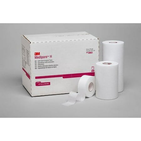 3M Medipore H Cloth Tape 1 x 10 yd Pack: 2