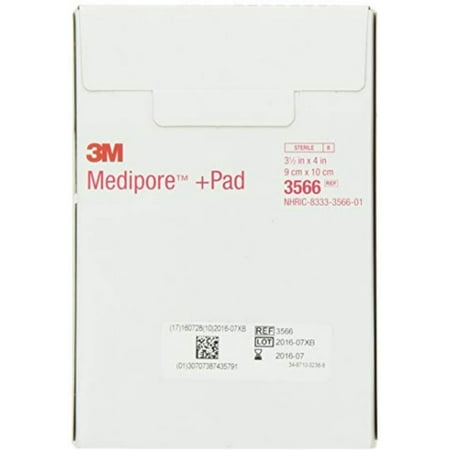 3M Medipore +Pad Soft Cloth Adhesive Wound Dressing, 2 25 Each