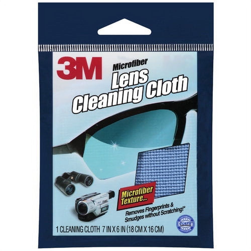 3M Microfiber Lens Cleaning Cloth, 1 Ea