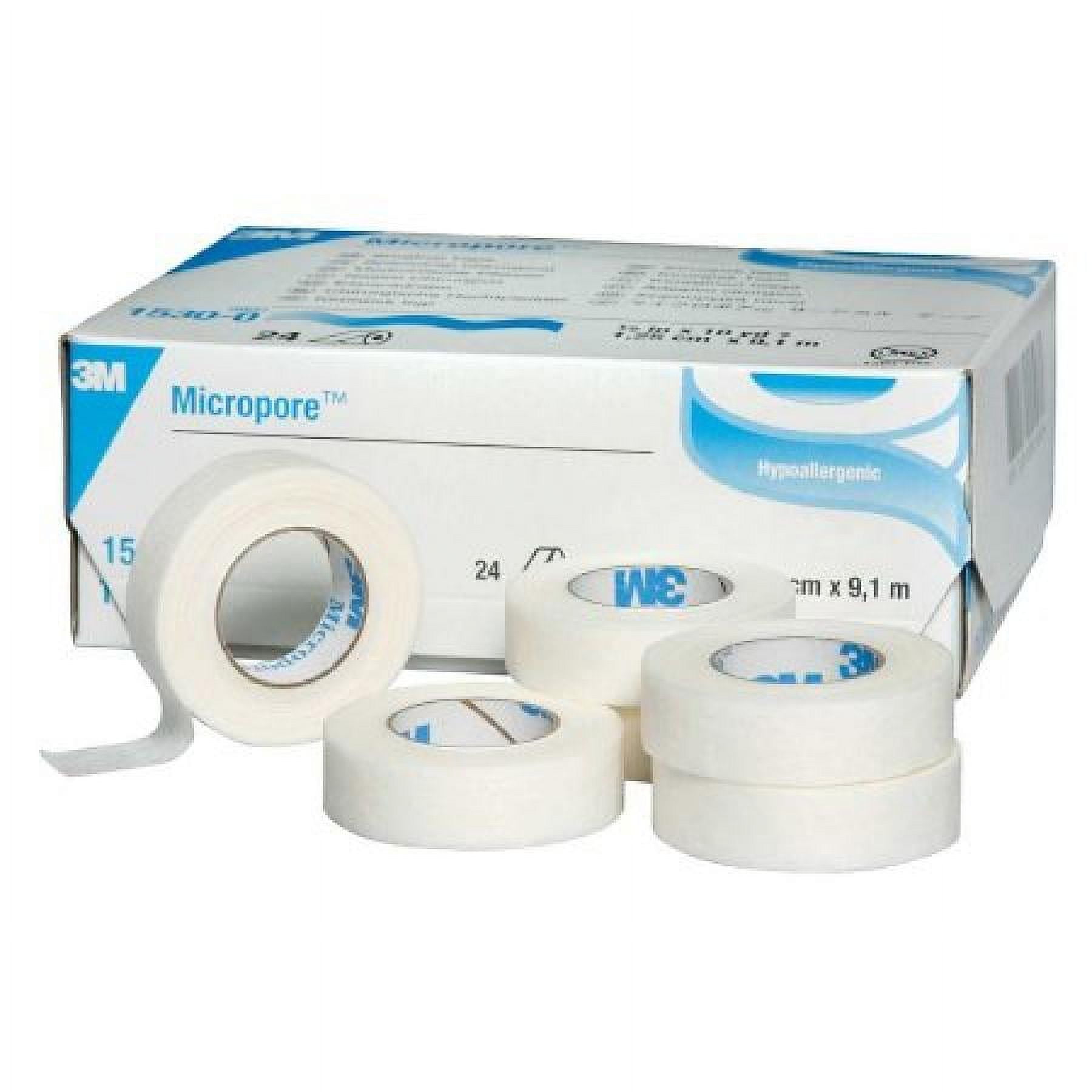 3M Micropore Surgical Tape Tan 1533-1, 1 inch x 10 yard (2,5cm x 9,1m), 12  rolls/box 