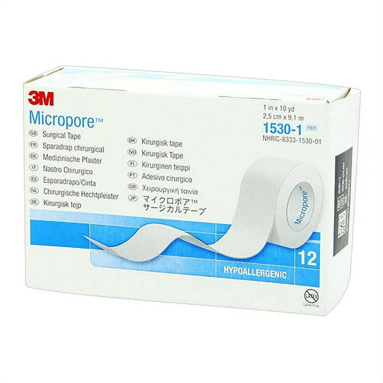 3M Micropore Paper Medical Tape, 3 inch x 10 Yard, White