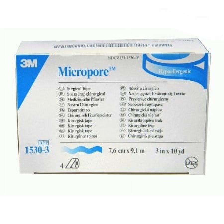 3M Micropore Surgical Tape 2 x 10 Yd 1533-2, 10 Boxes, 6 Rolls/Box, 2 Inch  X 10 Yard - Fry's Food Stores