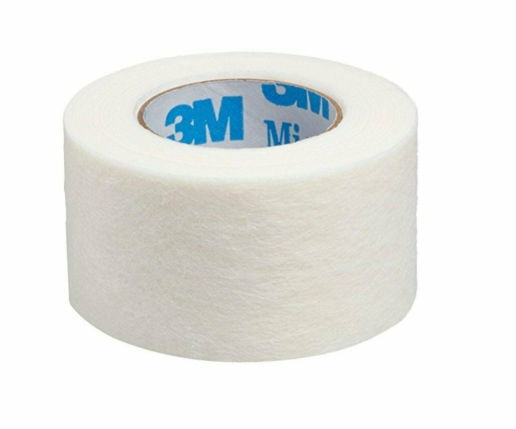3M Micropore Tape 1350-1, Box of 12 Rolls EA, Pack of 2, 1 x 10 yards