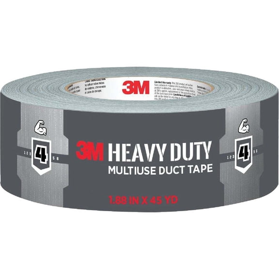 3M Multi-Use Duct Tape, 1.88 in x 60 yd, Gray, 1 Roll/Pack