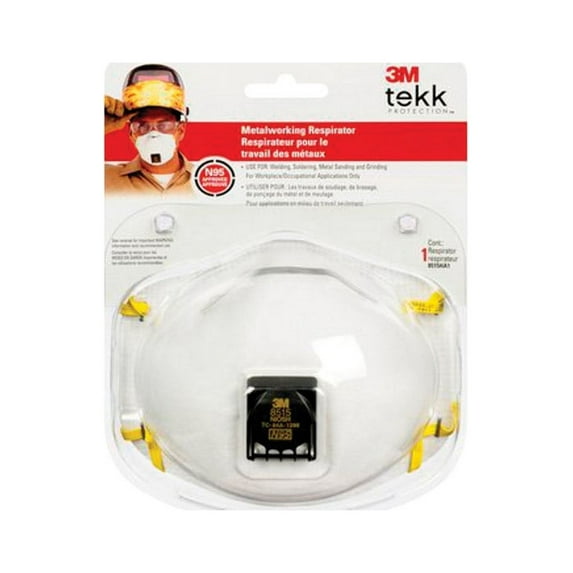 3M N95 Metal Working Respirator Valved White 1 pc.