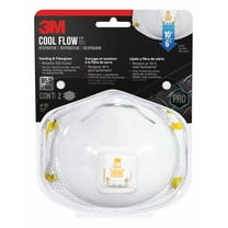 3M N95 Respirator 8511, Cool Flow Valve, White, Stretchable, 2 Safety Masks