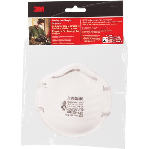 3M N95 Sanding and Fiberglass Cup Disposable Respirator 8200 White 3 pk