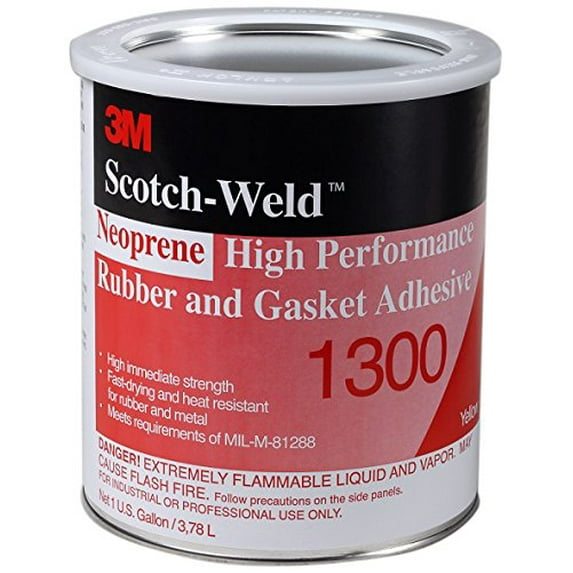 3M Neoprene High Performance Rubber and Gasket Adhesive 1300, Yellow