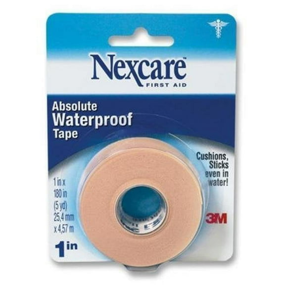 Nexcare Absolute Waterproof Tape 1-inch x 180-inch (Pack of 9)