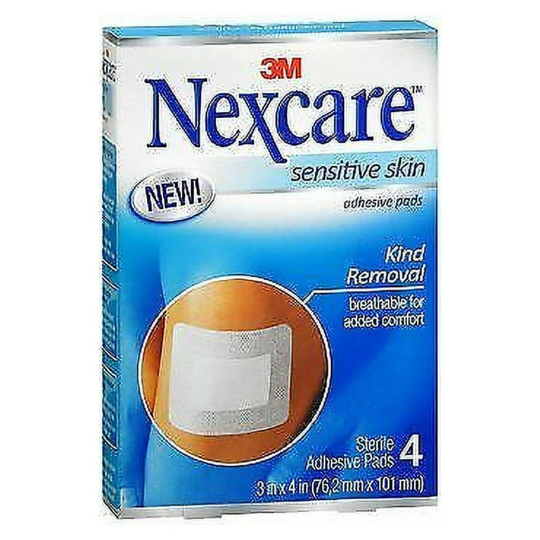 3M Nexcare Adhesive Pads Sensitive Skin 3X4