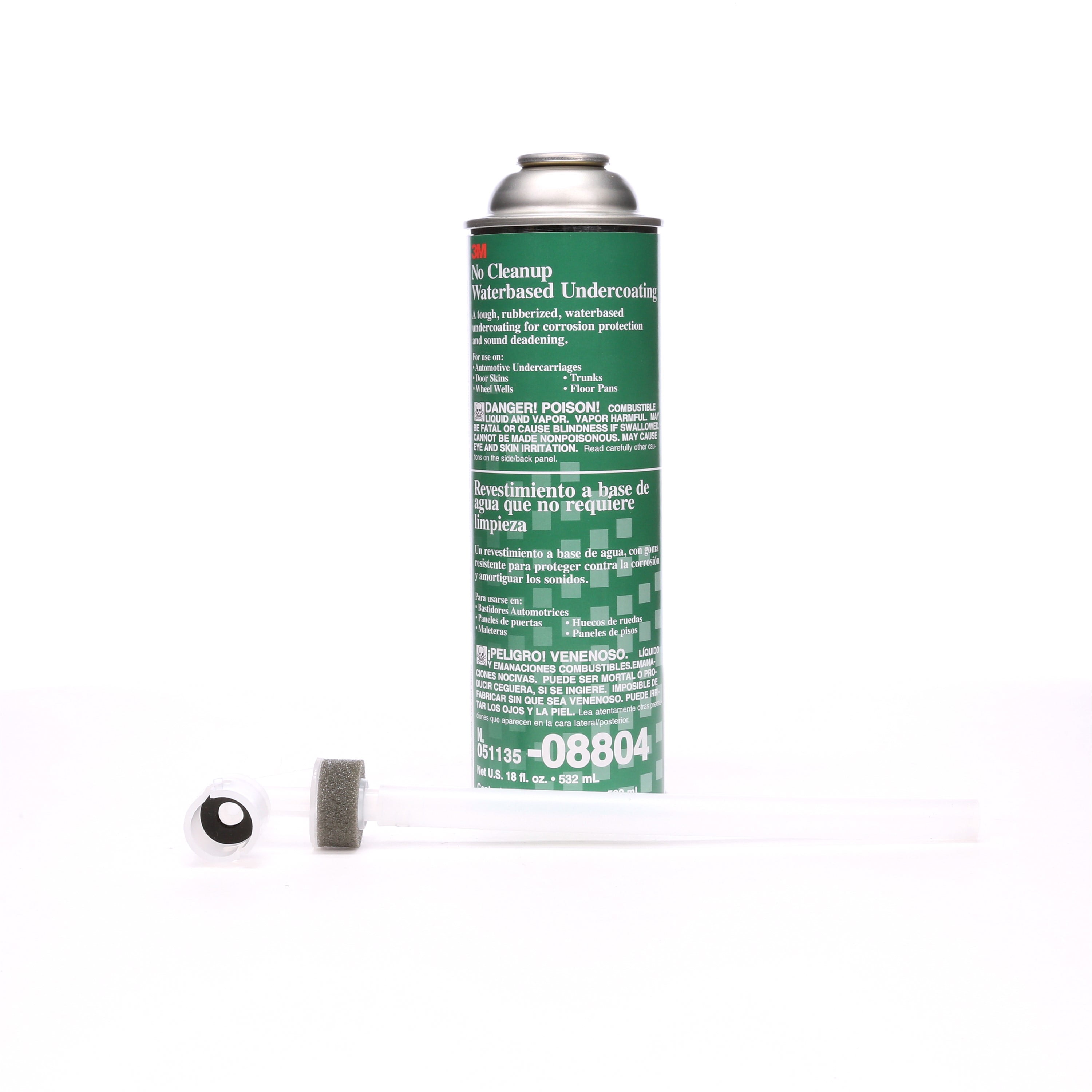 3M No Cleanup Waterbased Undercoating, 08804, 18 fl oz, 6 per case
