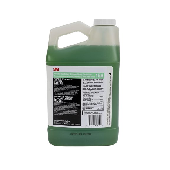3M Non-Acid Disinfectant Bathroom Cleaner Concentrate 15A 0.5 Gallon
