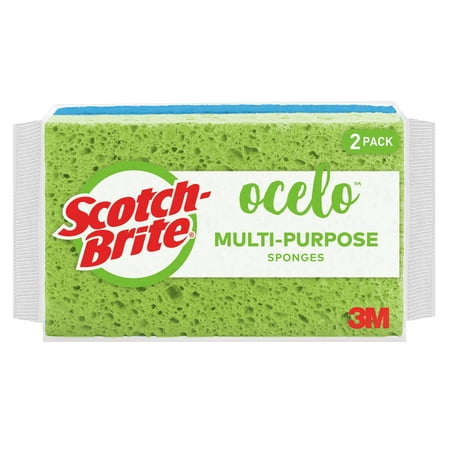 Scotch-Brite ocelo Utility Sponge Twin Pack, Odor Resistant