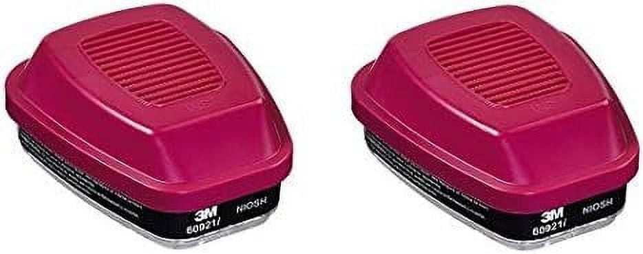 3M Organic Vapor Cartridge/Filter 60921, P100 Respiratory Protection Pack of 2 1-Pair