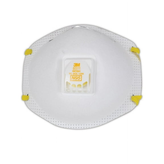 3M PARTICULATE RESPIRATOR 8511 - N95 DUST MASK, 10 PER BOX