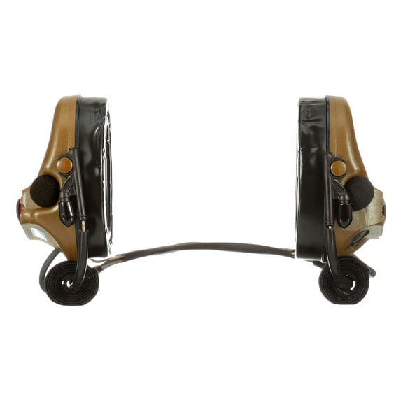 PELTOR 3M PELTOR ComTac V Hearing Defender Headset, Neckband, Coyote Brown