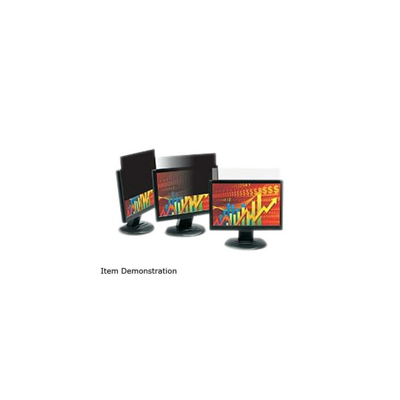 3M PF195W9B 16:9 Frameless Blackout Privacy Filter for 19.5 in. Widescreen Monitor - Black