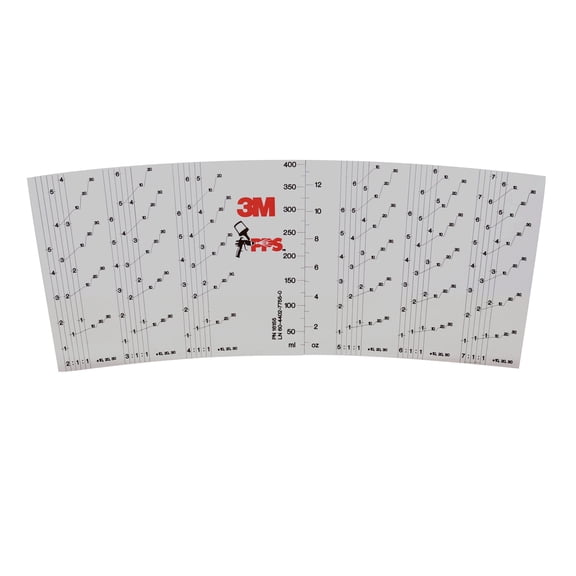 3M PPS Mix Ratio Inserts, 16155, Midi (13.5 fl oz), 10 per pack, 10 packs per case