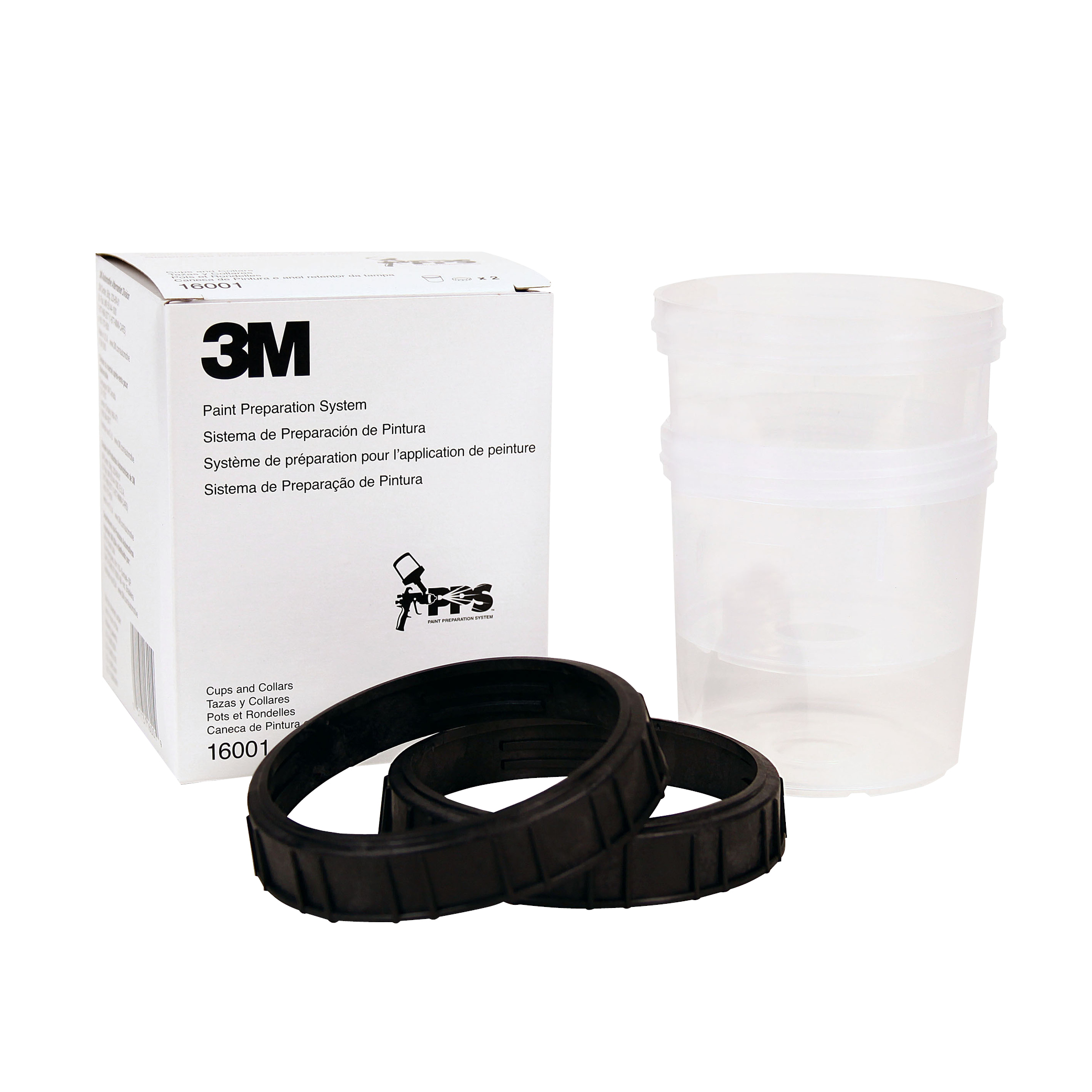 3M PPS (Original Series) Cup & Collar, 16001, Standard, 2 per