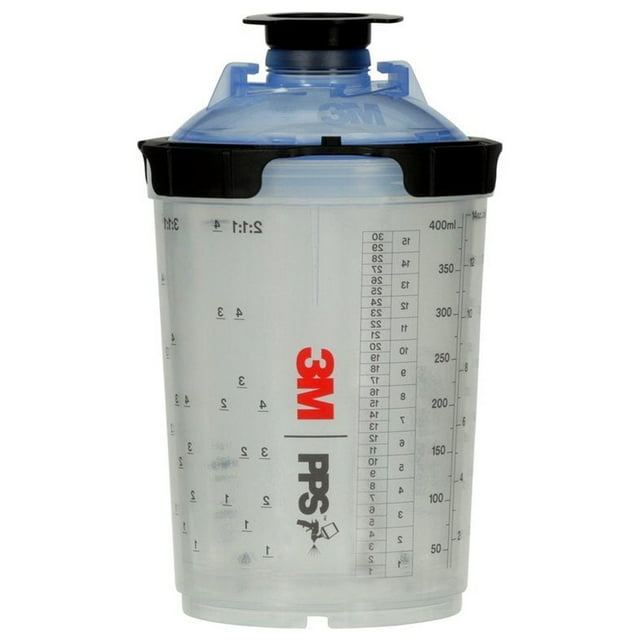 3m pps series 2 0 spray cup system kit 26312 midi 13 5 fl oz 400 ml