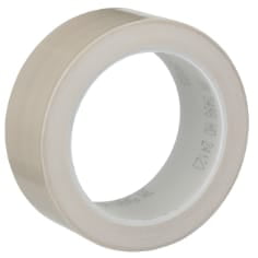 3M PTFE Film Tape 5498, Beige, 1/2 in x 36 yd, 4.2 mil, 56 Rolls/Case (Case of 56)