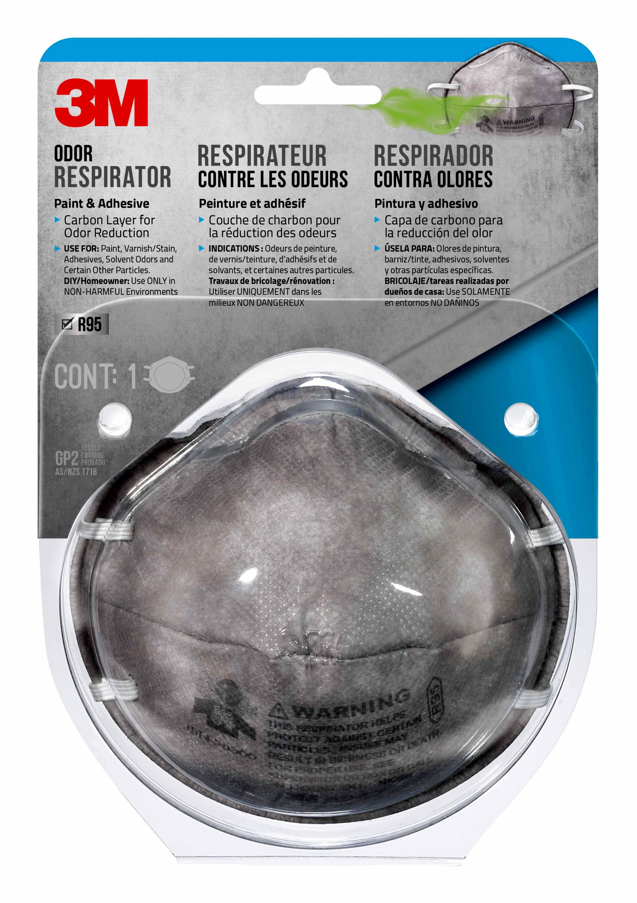 3M Paint Odor Respirator, 1 Disposable Respirator per Pack - image 1 of 10