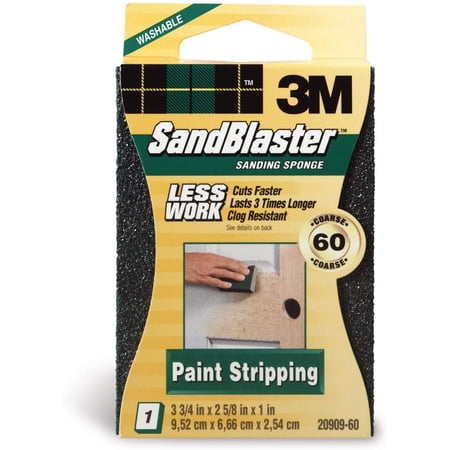 3M Paint Stripping Sponge, 60-Grit