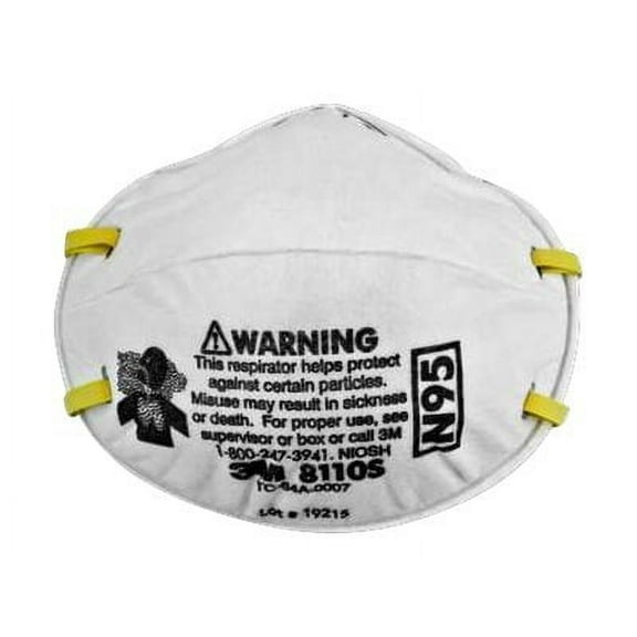 3M Particulate 8110S - Respirator - disposable - unvalved - S - white - N95 (pack of 20)