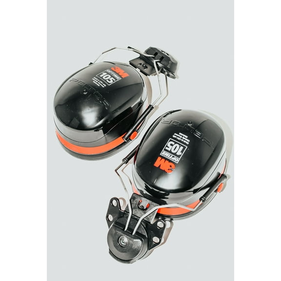 3M Peltor Optime 105 Helmet Attachable Earmuff, Ear Protectors, Hearing Protection, NRR 27 dB